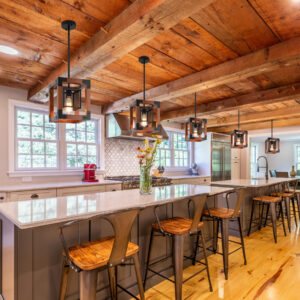 Rustic Lighting Farmhouse Kitchen