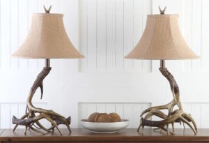 Farm Style Table Lamps Antler Rustic