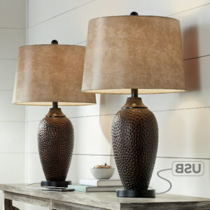 Farmhouse Lamps Rustic Bronze