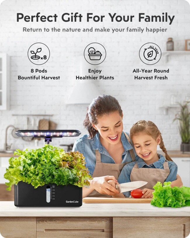 Hydroponics Growing System with Smart Planter Kit perfect for gift