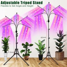 Indoor Grow Lights with Remote Control and Auto On Off Timer Function RED BLUE adjustable