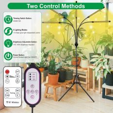 Indoor Grow Lights with Remote Control and Auto On Off Timer Function full spectrum control