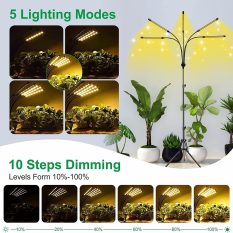 Indoor Grow Lights with Remote Control and Auto On Off Timer Function full spectrum modes