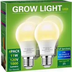 LED Grow Light Bulbs for Indoor Plants 4 counts