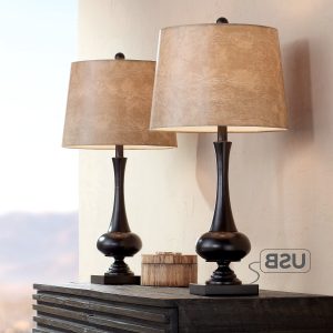 Modern Farmhouse Nightstand Lamps Oil Rubbed