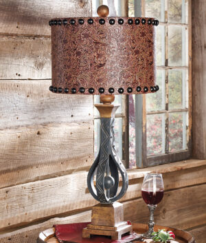 Table Lamp Rustic Farmhouse Unique Southwestern