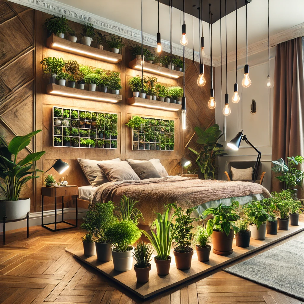 Upgrade Your Bedroom with Grow Lights Ideas - 01